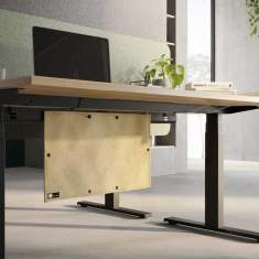 Heizmatte beige Infrarot Technologie FM Büromöbel Infrarot Schreibtisch-Heizung