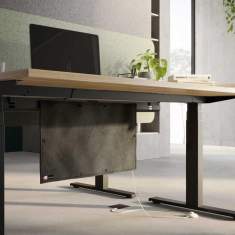 Heizmatte schwarz Infrarot Technologie FM Büromöbel Infrarot Schreibtisch-Heizung