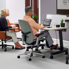 Büro Drehstuhl grau Drehstühle Bürostuhl mit Armlehnen Zody LX