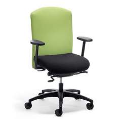 Bürostuhl schwarz grün Bürodrehstuhl mit Armlehnen Bürostühle, KÖHL, SELLEO®