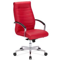 Drehstühle Büro Design Bürostühle kaufen, Leder rot, Nowy Styl, Lynx