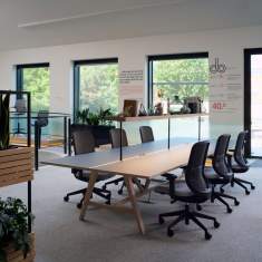 Bürostuhl schwarz Bürodrehstuhl moderne Bürostühle Orangebox eva