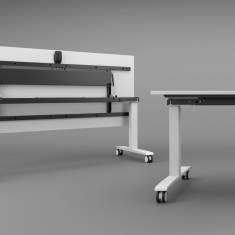 Rolltisch Besprechungstisch fahrbar Rolltische klappbar Klapptisch NowyStyl XIO 2.0 Konferenztisch
abklappbare Tischplatte
