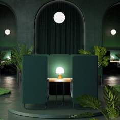 Lounge Sitzmöbel grün Arbeitsplatz Konferenzplatz Nowy Styl Play&Work American Diner