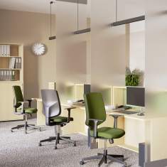 Büro Drehstuhl grün Bürostühle mit Armlehnen Drehstühle SOHOS by Nowy Styl Nexter
