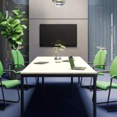 Besucherstuhl grün Freischwinger Konferenzstuhl Büro Konferenzstühle Nowy Styl xenium frame duo-back