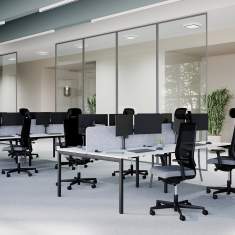 Drehstuhl Bürostuhl Design Bürostühle mit Armlehnen Bürodrehstuhl schwarz Nowy Styl X-Line