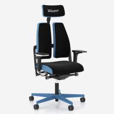 Gaming-Stuhl blau Gaming-Stühle drehbar Nowy Styl XiliumG Duo-Back
