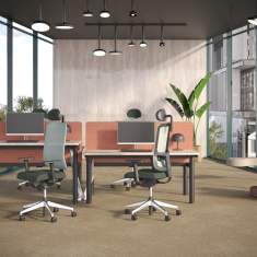 Büro Drehstuhl grün Drehstühle Netzgewebe Bürostuhl mit Armlehnen Nowy Styl Utila