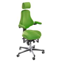 Bürodrehstuhl grün Drehstuhl Büro Drehstühle ergonomisch Burostuhl Haider Bioswing oneUp
mit Kopfstütze