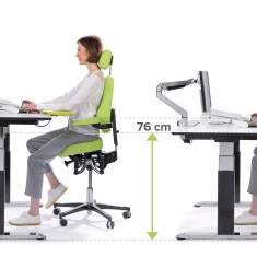 Bürodrehstuhl grün Drehstuhl Büro Drehstühle ergonomisch Burostuhl Haider Bioswing oneUp