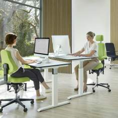Bürodrehstuhl grün Drehstuhl Büro Drehstühle ergonomisch Burostuhl Haider Bioswing oneUp