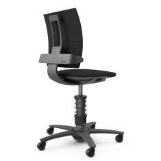 Bürostuhl ergonomisch Bürodrehstuhl schwarz aeris, 3Dee