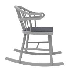 Schaukelstuhl Besucherstuhl grau Besucherstühle Lounge Stuhl NC Nordic Care Curt