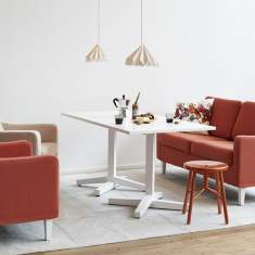 Loungesessel rot Sessel Lounge Sitzmöbel NC Nordic Care Stop