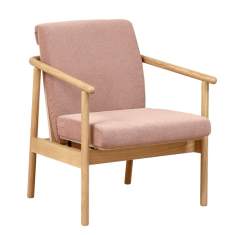 Loungesessel Holz Sessel Lounge rosa NC Nordic Care Thyra