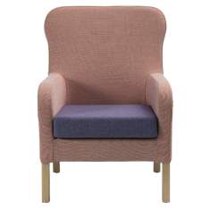 Loungesessel rosa Sessel Lounge Holz NC Nordic Care Choice