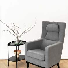 Loungesessel grau Sessel Lounge NC Nordic Care Stop wing