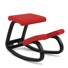Ergonomischer Bürostuhl Holz rot Schreibtischstuhl ergonomisch, Varier, Variable