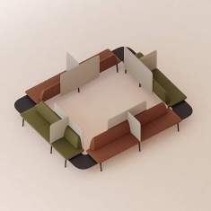 Softseating-Programme modulares Baukastenprinzip Lounge Sitzmöbel Sofas Bänke Kusch+Co Genaya