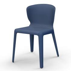Besucherstuhl blau Besucherstühle ohne Armlehnen Konferenzstühle Konferenzstuhl, Cassina, 369 HOLA