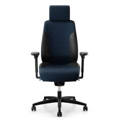 Giroflex Bürostuhl ergonomischer Bürodrehstuhl blau Drehstühle Büro Drehstuhl mit Kopfstütze giroflex 60
