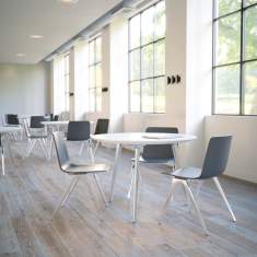 Besucherstuhl anthrazit Besucherstühle Konferenzstühle ohne Armlehnen Cafeteria Stühle, Brunner, A-Chair 9704