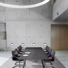 Besucherstuhl schwarz Freischwinger Konferenzstühle Cafeteria Stühle, Brunner, ray