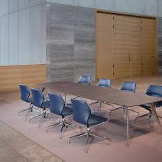 Konferenzstuhl blau Konferenzstühle, Brunner, ray