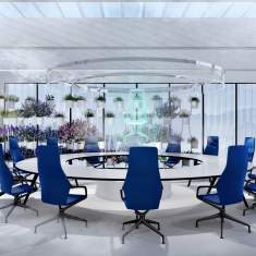 Konferenzstuhl blau Konferenzstühle Büro Brunner, ray