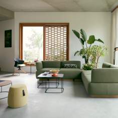 Modulare Sofas grün Sofa Lounge Sedus se:living Sofa