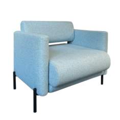 Sessel blau Loungesessel Lounge Sitzmöbel SMV M22 Lounge