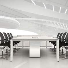Konferenztisch Aluminium Konferenztische Büro, Bene, AL Conference
rechteckige Tischplatte Holz