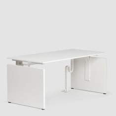 Weißer Schreibtisch modern Büromöbel Schreibtische weiß, Bene, Classic