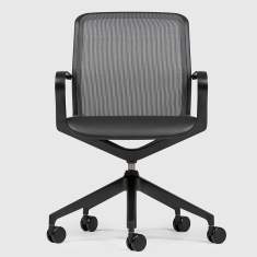 Bürodrehstuhl schwarz Bürodrehstühle  Netzgewebe Bürostuhl mit Armlehnen, Bene, Filo Chair