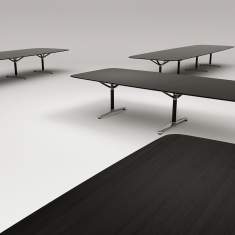Konferenztisch schwarz Konferenztische Aluminium Bene FILO Table