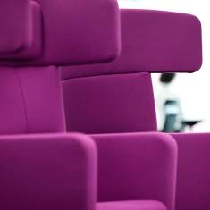 Bene Sessel Büro Clubsessel Design Loungesessel violett Loungemöbel Set Bene PARCS Wing Chair