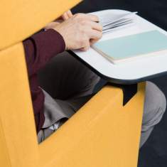 Bene Sessel Büro Clubsessel Design Loungesessel gelb Loungemöbel Set Bene PARCS Wing Chair
