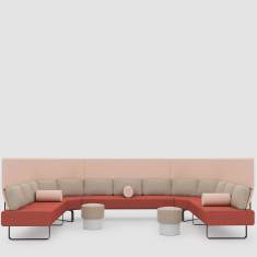 Modulare Sitzelemente Modulare Sofas Lounge Loungesofa rot Sofa Bene Settle