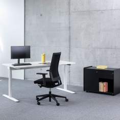 Büro Stauraum Sideboard Stauraummöbel schwarz Bene SIDE_S