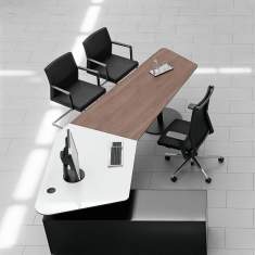 Massivholz Schreibtisch modern Büromöbel Schreibtische Holz Bene, Consult