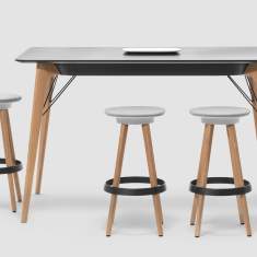 Stehtisch Holz Stehtische Büro Konferenztische moderne Büromöbel Bene TIMBA Table high