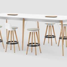 Stehtisch Holz Stehtische Büro Konferenztische moderne Büromöbel Bene TIMBA Table high