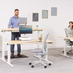 höhenverstellbarer Schreibtisch Gestell Fellowes Levado™ Höhenverstellbares Tischgestell - weiss
