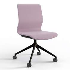 Konferenzstühle rosa Büro viasit Drumback Konferenzstuhl