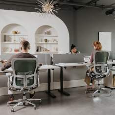 Büro Drehstühle Netzgewebe Drehstuhl Bürostuhl mit Armlehnen Haworth Zody II