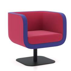 Loungesessel rot und blau Sessel Lounge Sitzmöbel Kollektion Kusch+CO Bound Sessel