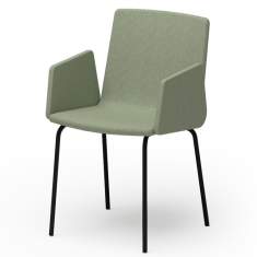 Besucherstuhl grün Besucherstühle Cafeteria Stuhl elegant Konferenzstuhl mit Amrlehnen Konferenzstühle Rosconi Eless 427