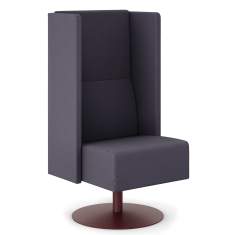 Loungemöbel Büro Lounge Sitzmöbel violett Sessel Materia, Monolite High