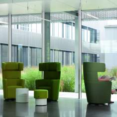 Möbel für Warte und Empfangsbereiche | Hocker | Polsterhocker, Bene, PARCS Pop-up Stool
